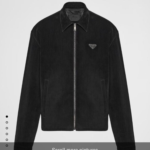 *BRAND NEW* Prada Cotton velvet blouson jacket - Picture 3 of 7